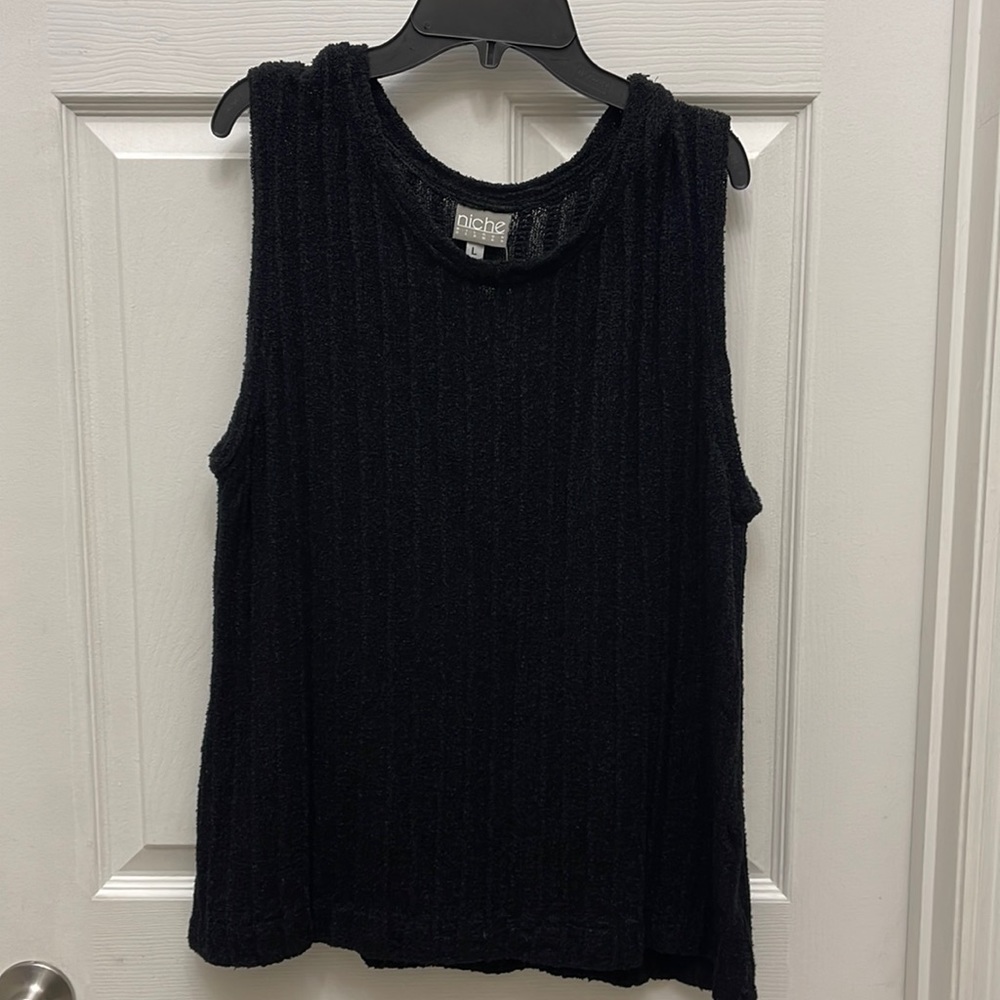 NTW Niche Sweater Ez Tank Top Black SZ XL